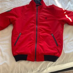 Red Polo Jacket Size Small