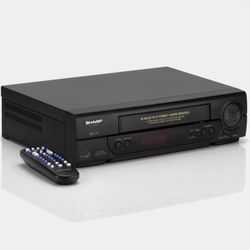 Sharp Vcr With Remote!