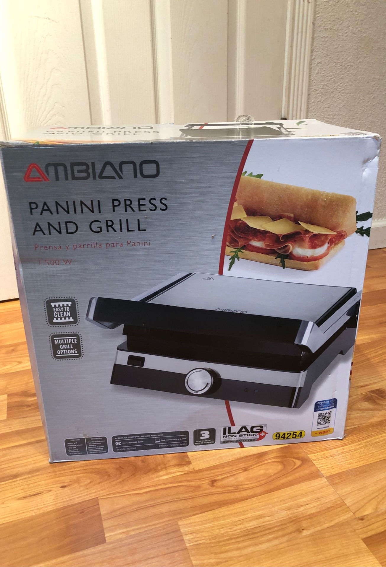 Panini press and grill