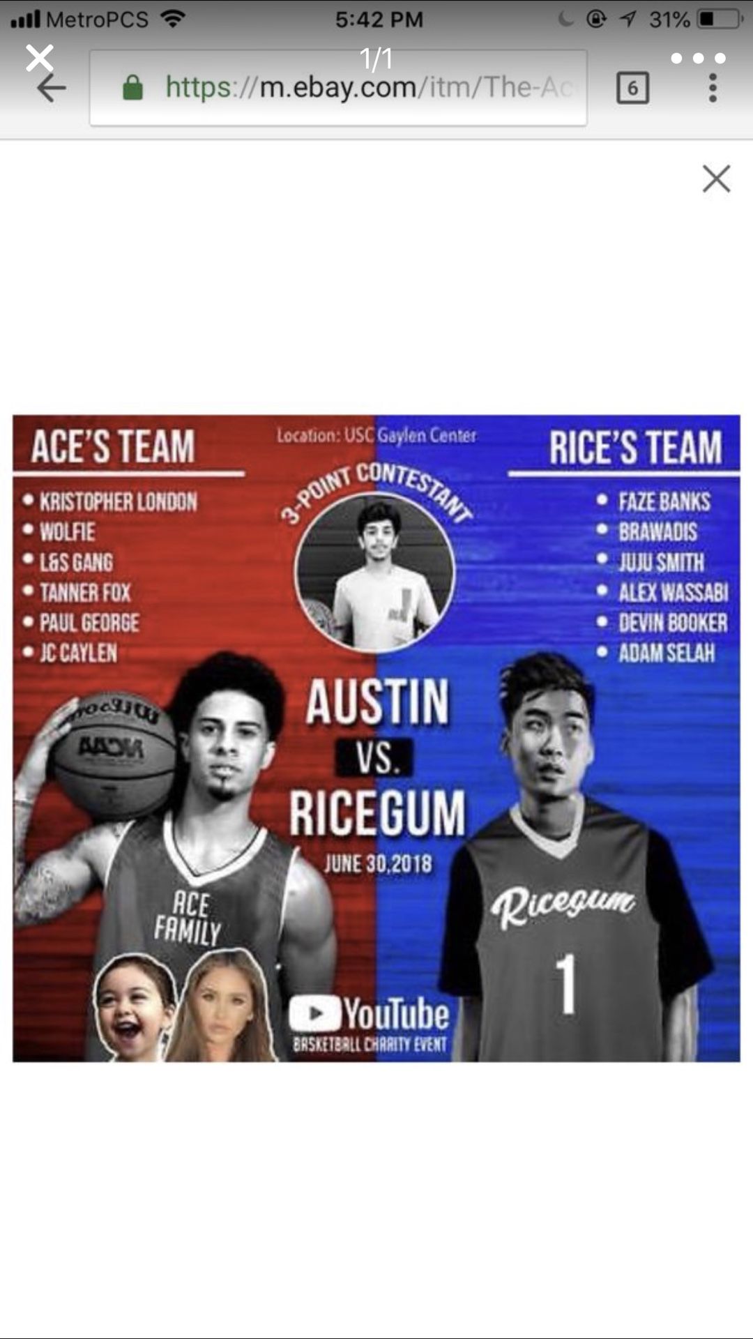 Ace family basketball game