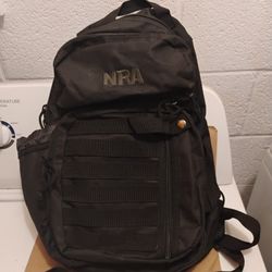 NEW Tactical NRA Backpack  w/ Molle Webbing Bottle Holder