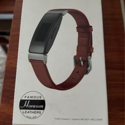 Platinum Horween Leather band for Fitbit