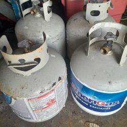 4 Propane Tanks