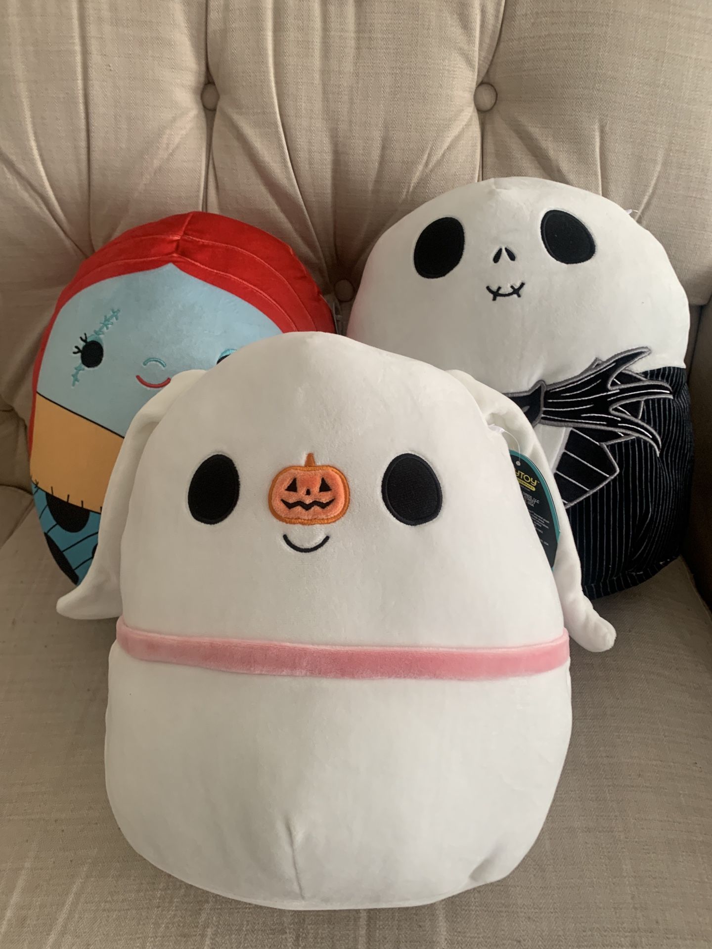 2021 Nightmare Before Christmas Squishmallow 12” Lot Of 3