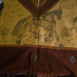 REAL COW LEATHER PONCHO