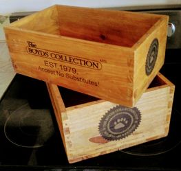 Handmade wooden box for collectors