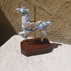 Porcelain Musical Carousel Horse $25