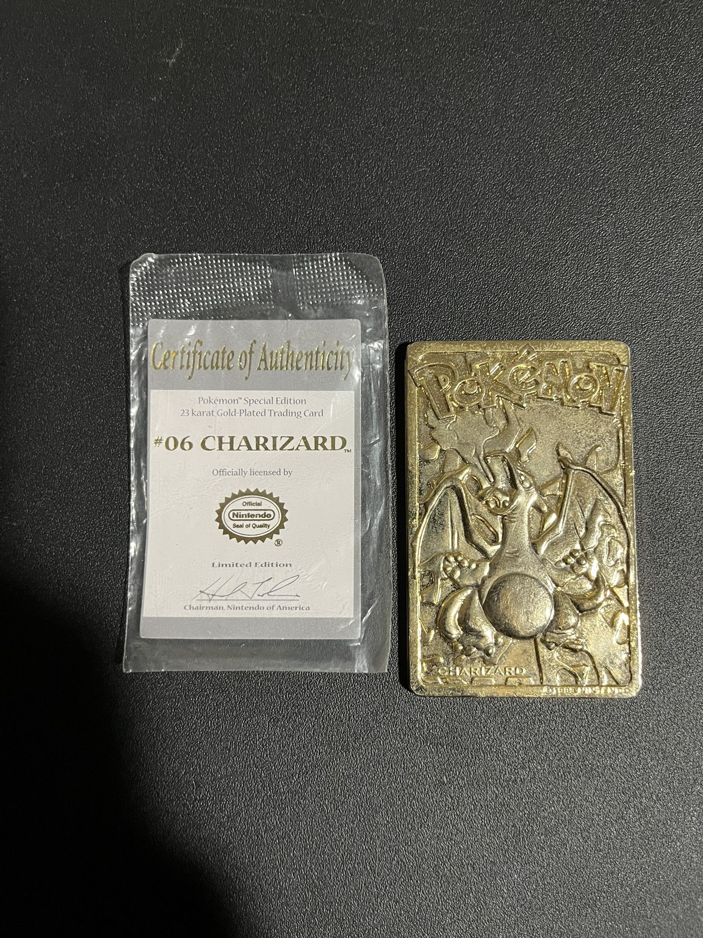 23k Plated Pokemon ; Charizard, Mewtwo, Togepi