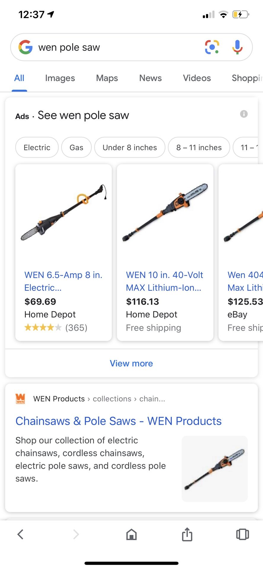 Wen Pole Saw. Brand NEW.
