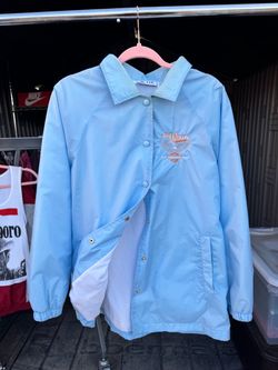 Vintage Harley-Davidson Light Blue Snap-Front Jacket