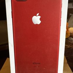 iPhone 7 Plus Red EMPTY BOX ONLY