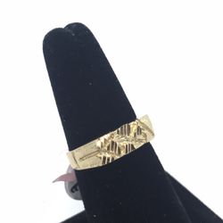 Nugget Gold Ring 14K Solid New 