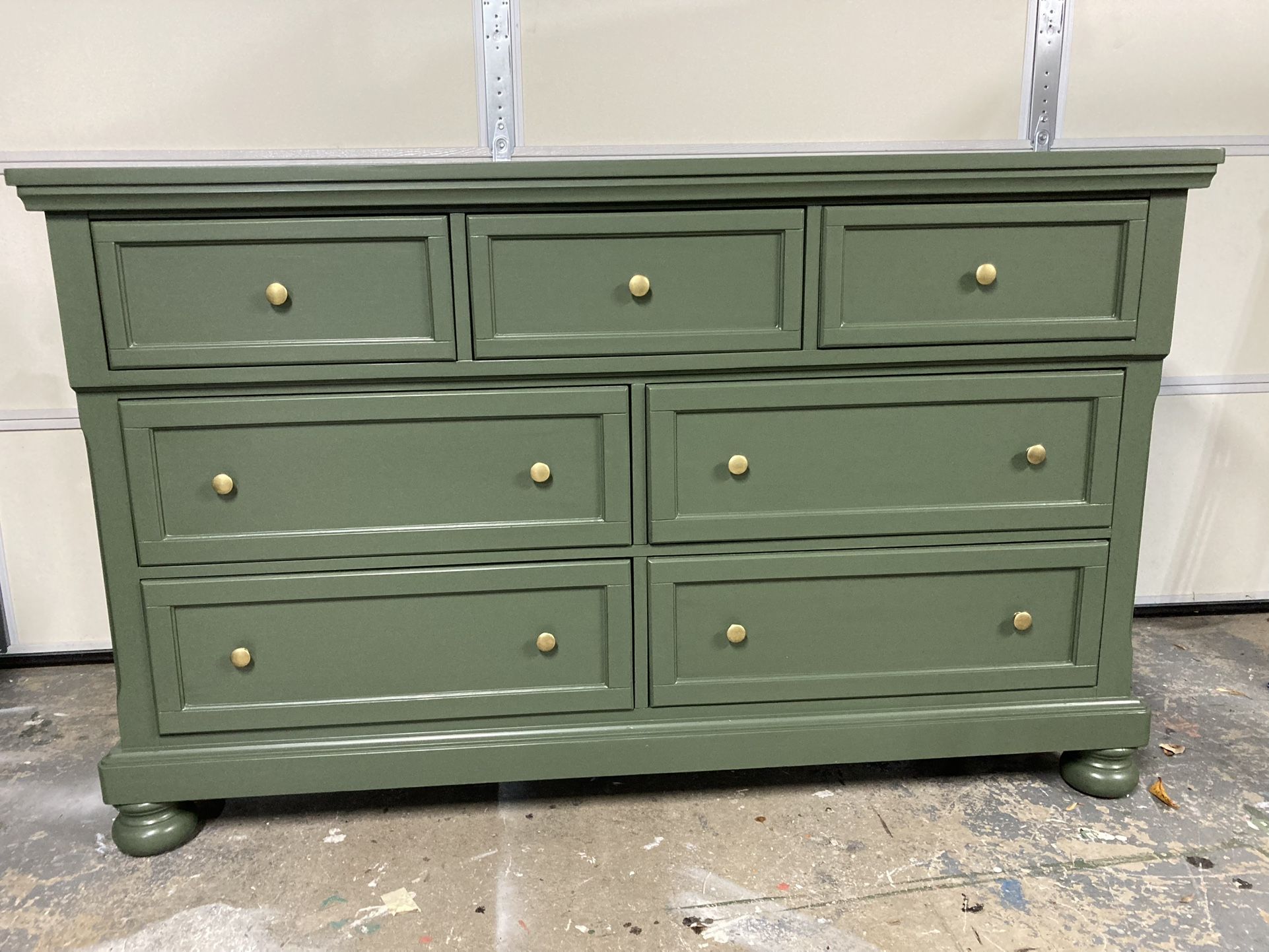 green emerald velvet dress Refurbished Hand Painted | Amsterdam Green Sideboard