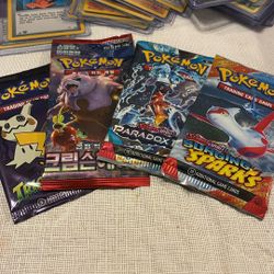 4 DIFFERENT POKEMON PACKS (SEALED)