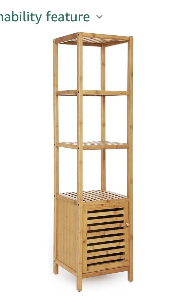 Bamboo Storage Floor Cabinet