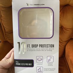 TechRebellion brand clear case For iPhone 12/13 Pro Max Brand New (read The Description)