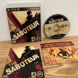 The Saboteur PlayStation 3 PS3 Complete CIB