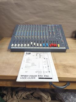Soundcraft Spirit Folio Rac Pac Rackmount Mixing Board + User Guide