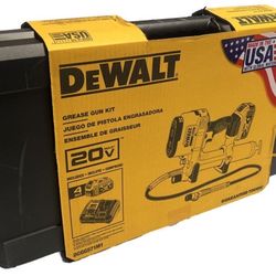 DEWALT 20V MAX Li-Ion 10,000 PSI Cordless Grease Gun Kit w/4ah Battery DCGG571M1 