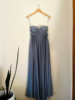 Birdy Grey ‘Grace’ Dusty Blue Chiffon Bridesmaid Dress
