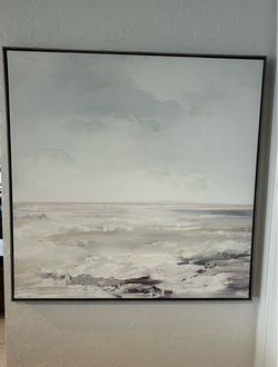FIRM ON PRICE: Ocean SeaScape Painting (36x36 inches)