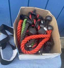 Gym Gear - Long Push Trice Extension … New / Like New .., Various Styles And Brands … Lots Of Wrist Wraps And ????