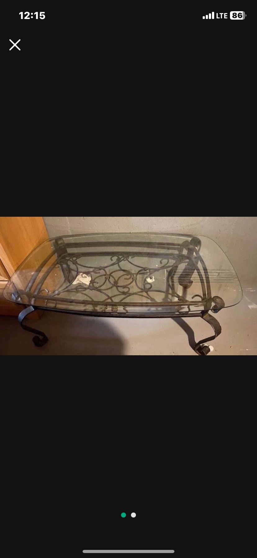 Coffee table & end table great condition