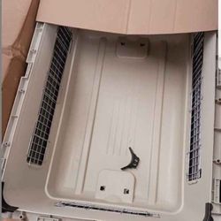 Plastic Kennel Wire Door Travel Dog Crate , X-Large , Gray