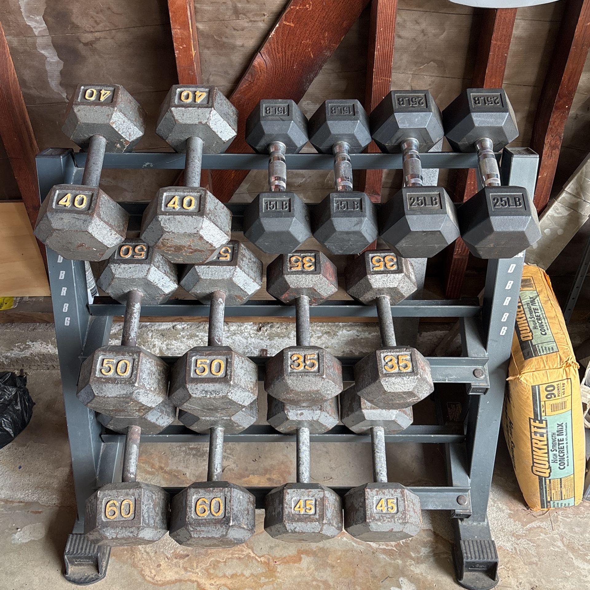 Dumbbell Set 515lbs Total.