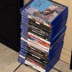 PlayStation 4 & 5 video games ps4 ps5 STACKED Titles Amazing