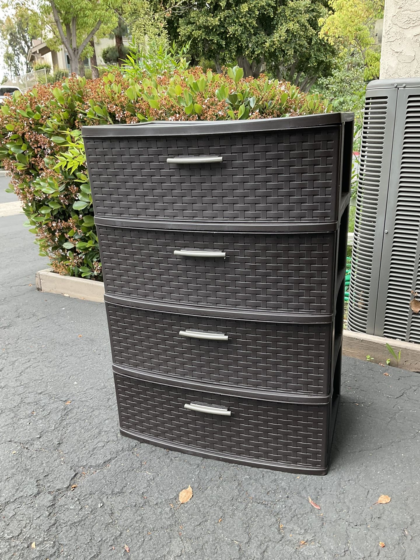 Sterilite 4 Drawer Wide Weave Tower Espresso
