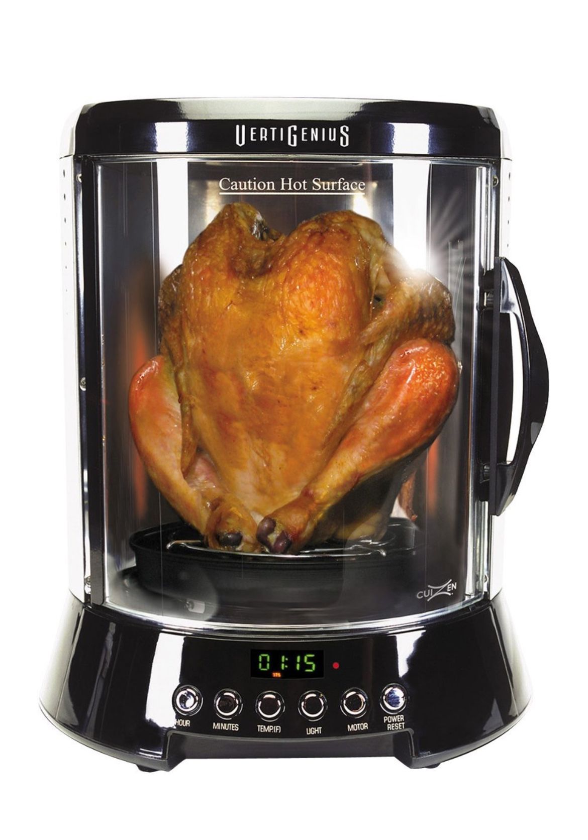 Vertigenius Vertical Rotisserie Roaster Black Appliance - NEW