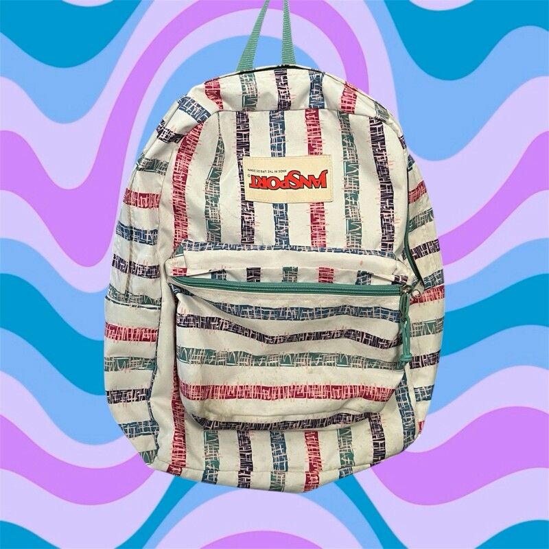 Jansport x Stranger Things Backpack Superbreak Plus Elevens Dress Striped Used
