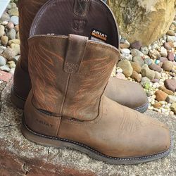 Ariat Steel Toe Cowboy Work Boots/ 12EE/ Preowned 
