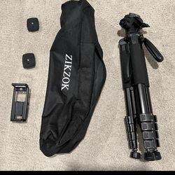 75" Camera Tripod for Cell Phone,camera-Black,brand New 