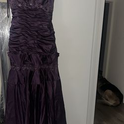 Purple Prom Dress Or Bridesmaid  Dress
