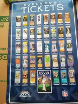 Super Bowl Tickets Poster