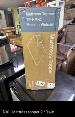 Mattress topper 2 “ Twin