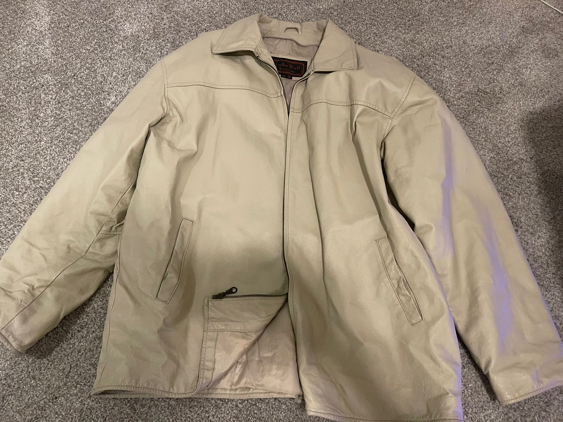 Off-white Leather Jacket