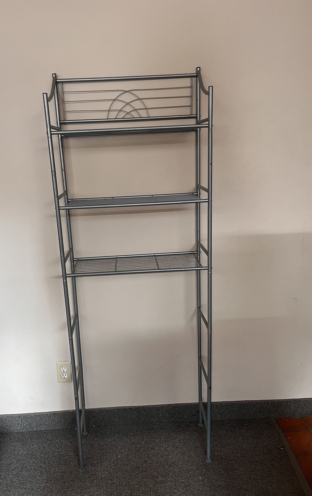 Three Shelf Over The Toilet Bathroom Rack