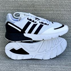 Adidas ZX 1K Boost Men's Shoes White-Black 11.5 US Size NWB