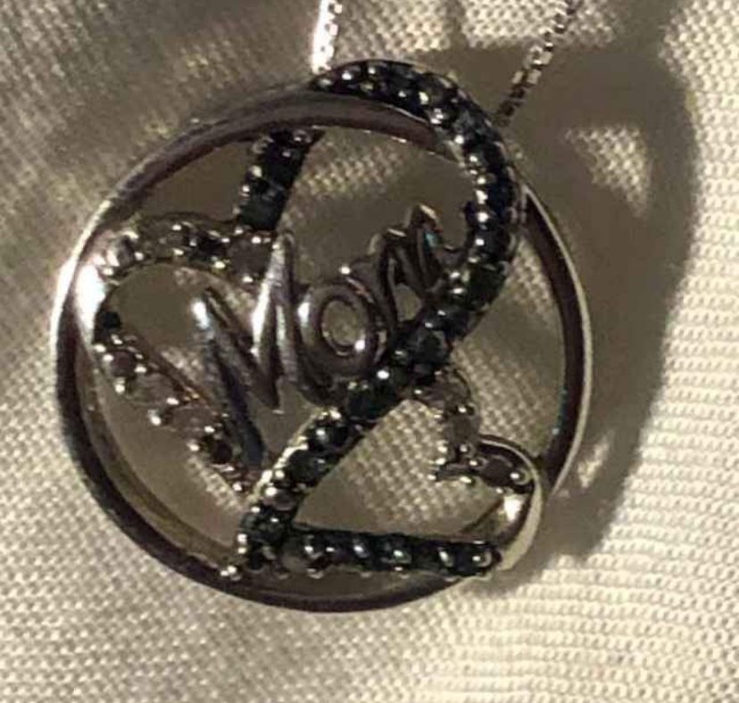 Sterling Silver Mothers Pendant W/ SS Chain