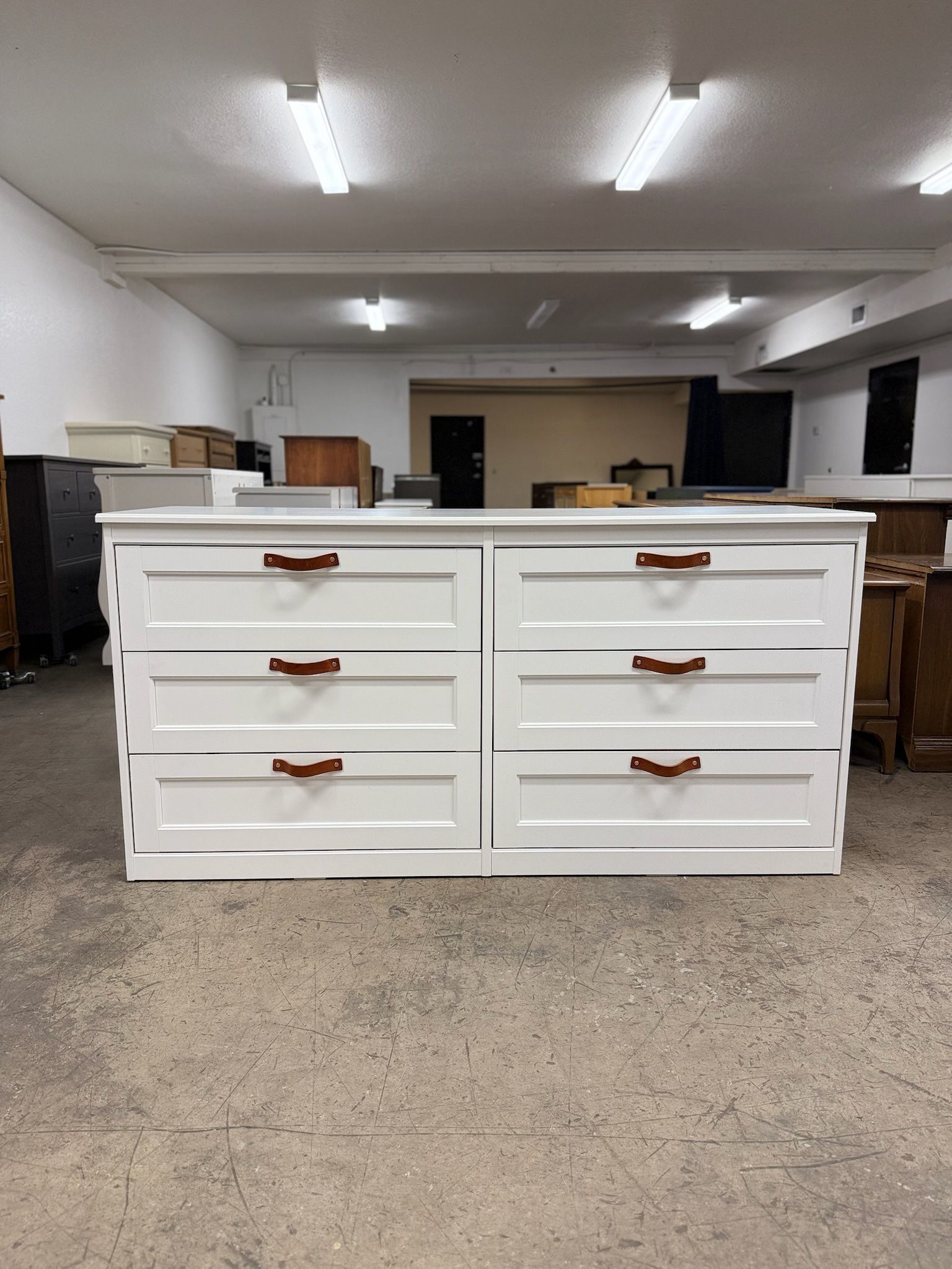 White IKEA Songesand 6 Drawer Dresser