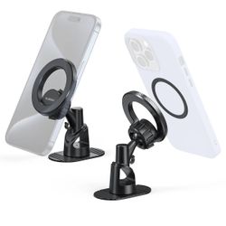 MagSafe Compatible Magnetic Car Dashboard Phone Mount with 360 Rotation