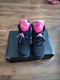 Air Jordan 5 Black Pink High-Top Sneakers 80$ obo
