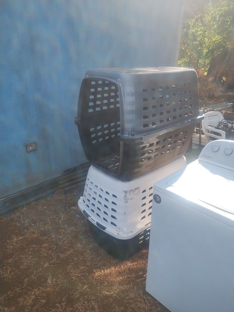 2 Xtra Large Dog Crates With Doors