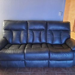Leather Power 3 Seat Recliner 