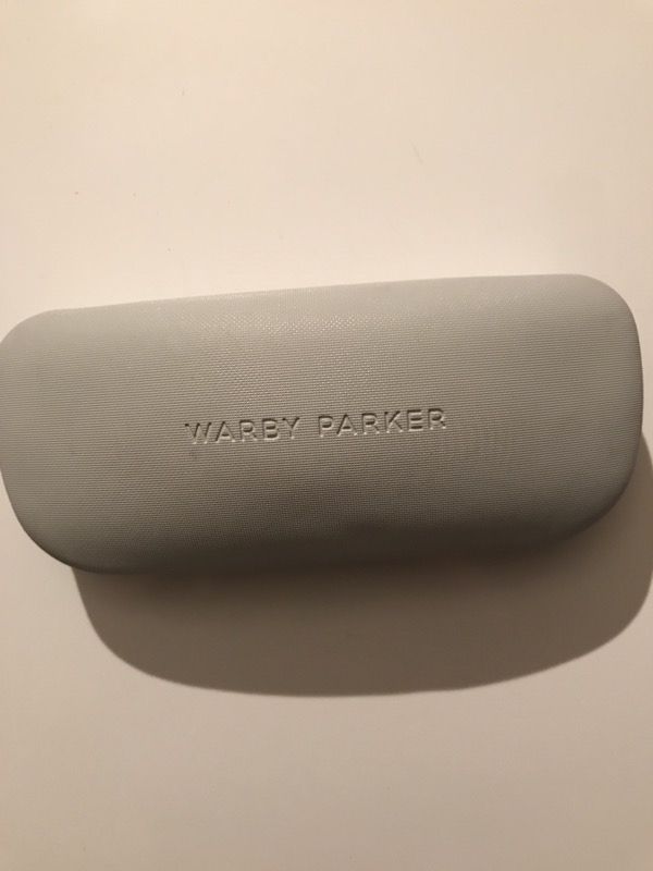 Warby Parker White Clamshell Eyeglass Case
