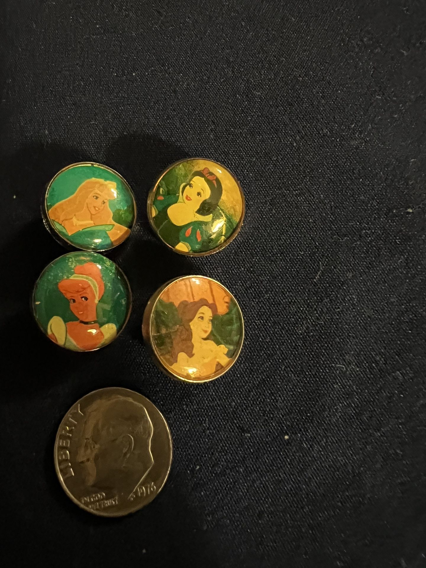 Vintage set of Disney Princess Buttons