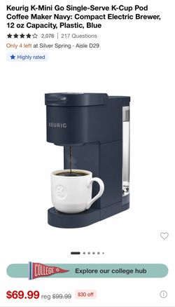 Keurig K-Mini Go Single-Serve Coffee Maker – Like New ☕